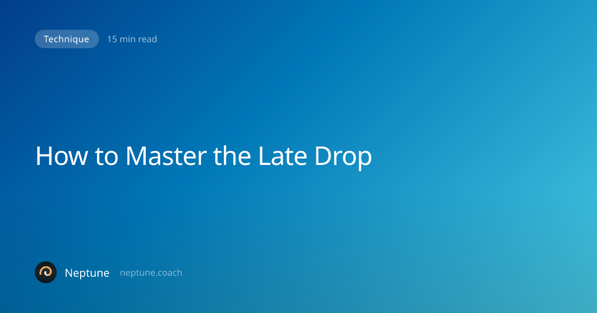 How to Master the Late Drop: Committing to Steep, Critical Takeoffs ...